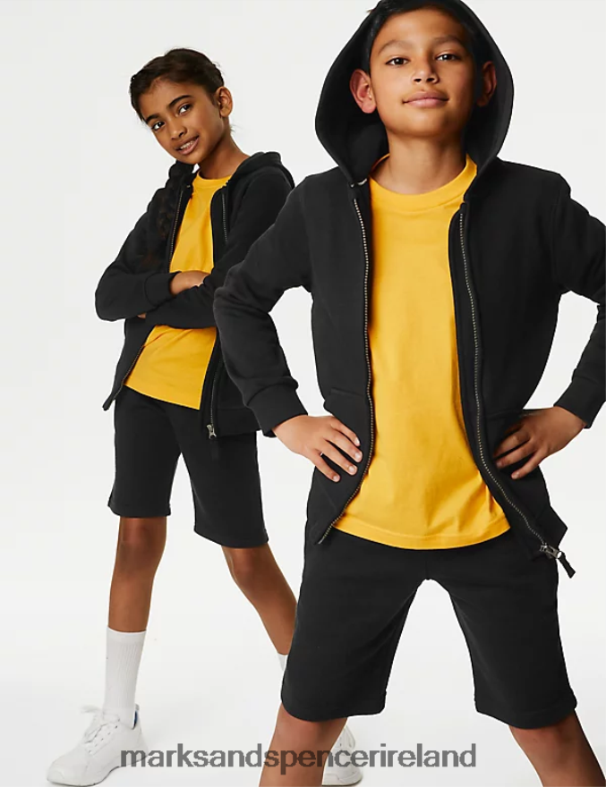 Marks & Spencer Kids Hooded School Sweatshirt Black Clothing 2VJ8DF8104