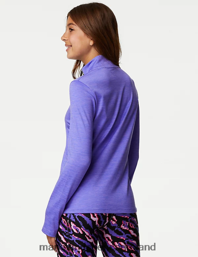 Marks & Spencer Kids Zip Top Bright Purple Clothing 2VJ8DF8978