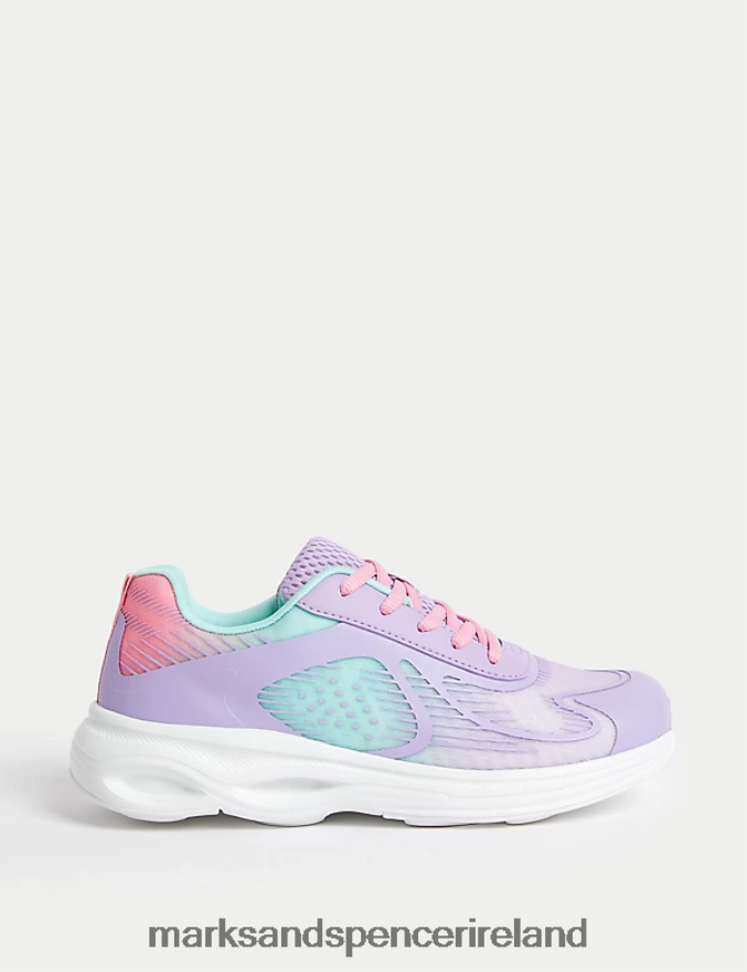 Marks & Spencer Kids Sport Trainers Purple Footwear 2VJ8DF9421