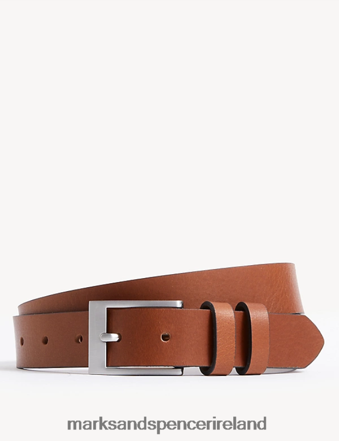 Marks & Spencer Men Leather Belt Tan Accessories 2VJ8DF6038