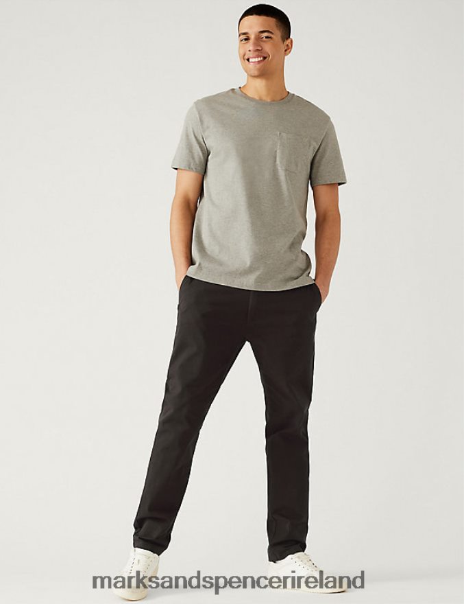 Marks & Spencer Men Slim Fit Ultimate Chinos Brown Clothing 2VJ8DF5306