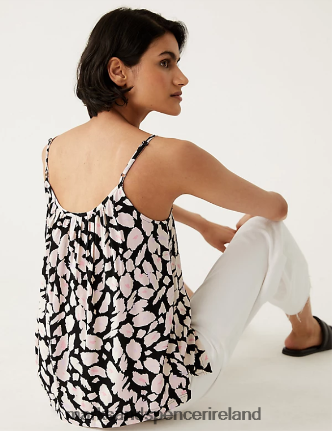 Marks & Spencer Women Printed Cami Top Multi Clothing 2VJ8DF3184