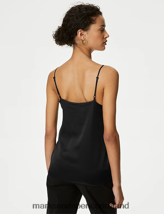 Marks & Spencer Women Satin Cami Top Black Clothing 2VJ8DF798