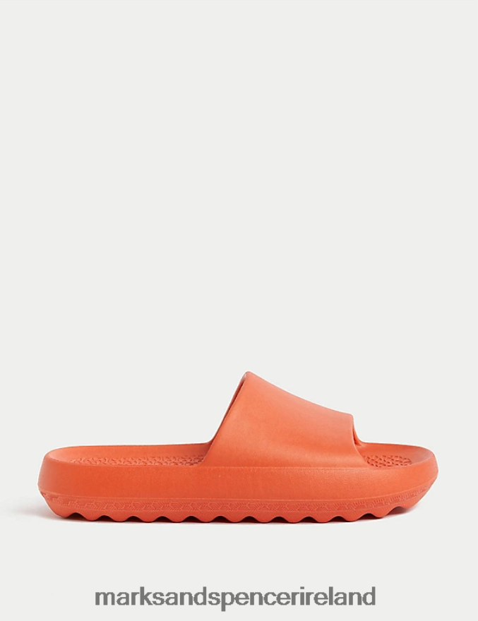 Marks & Spencer Women Footbed Sliders Apricot Footwear 2VJ8DF1803